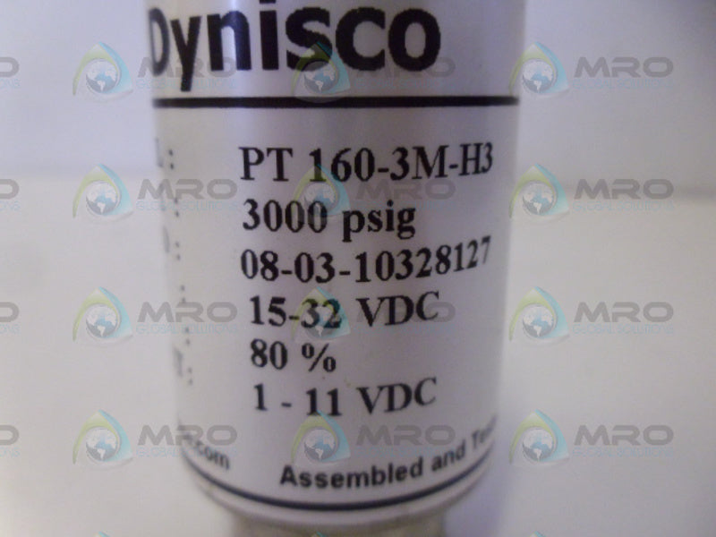 DYNISCO PT160-3M-H3 HYDRAULIC PRESSURE TRANSDUCER NSNP