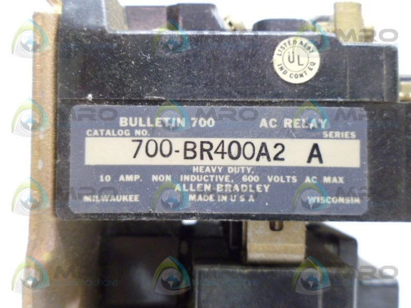 INDUSTRIAL SPARE PART 700-BR400A2 SER. A UNMP