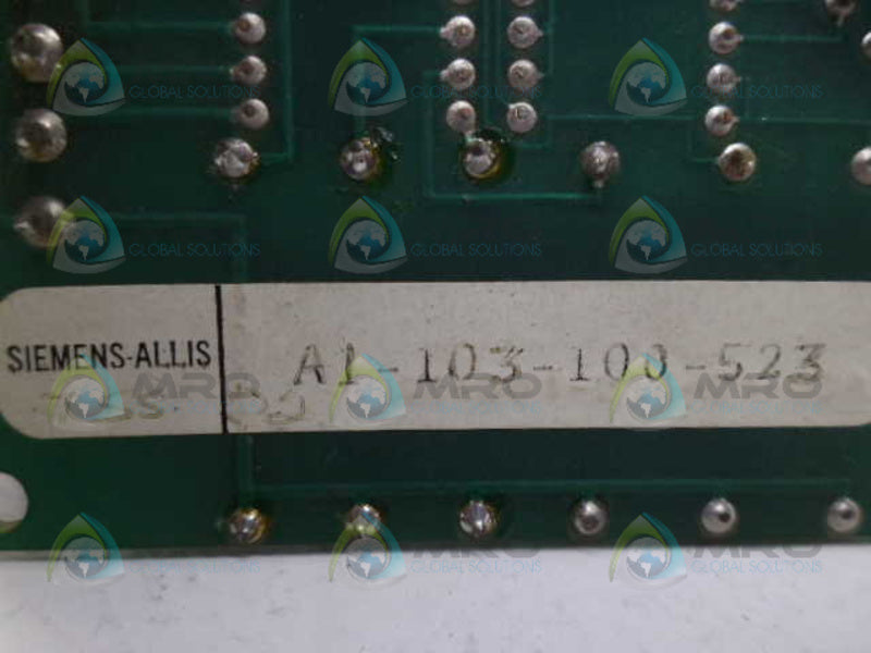 SIEMENS-ALLIS A1-103-100-523 CIRCUIT BOARD UNMP