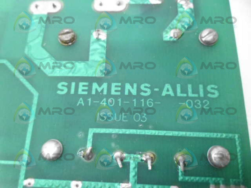 SIEMENS-ALLIS A1-401-116-032 CIRCUIT BOARD  UNMP