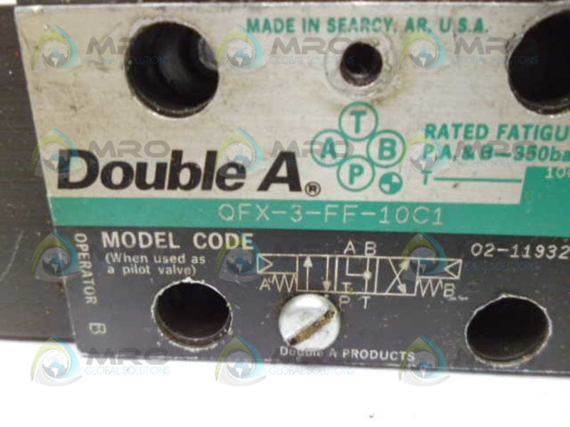 DOUBLE A QFX-3-FF-10C1 VALVE UNMP
