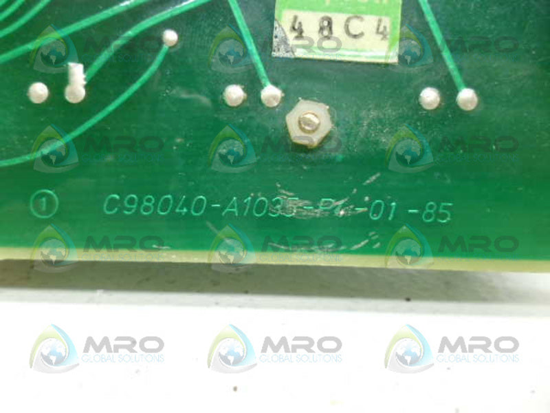 SIEMENS C98043-A1035-L CONTROL CARD UNMP