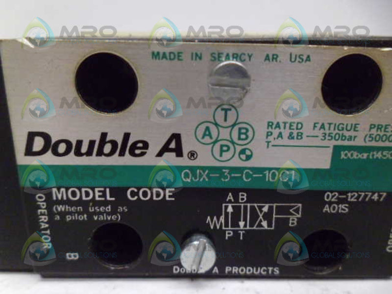 DOUBLE A QJX-3-C-10C1 OPERATOR VALVE UNMP