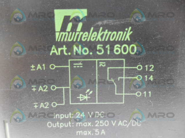 MURR ELEKTRONIK 51600 RELAY UNMP