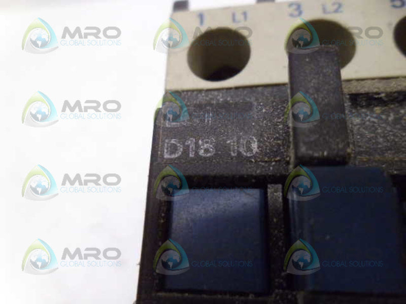 TELEMECANIQUE LC1D1810 CONTACTOR UNMP