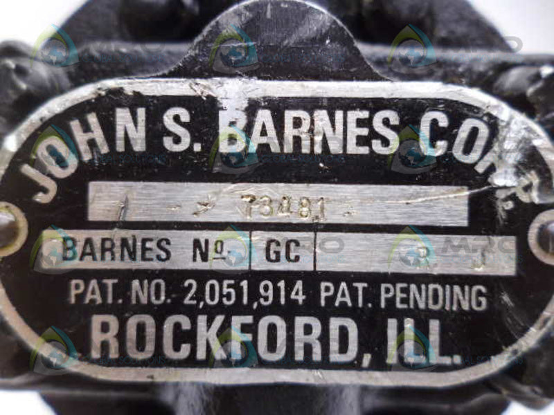 JOHN S. BARNES 73481 ACTUATOR UNMP