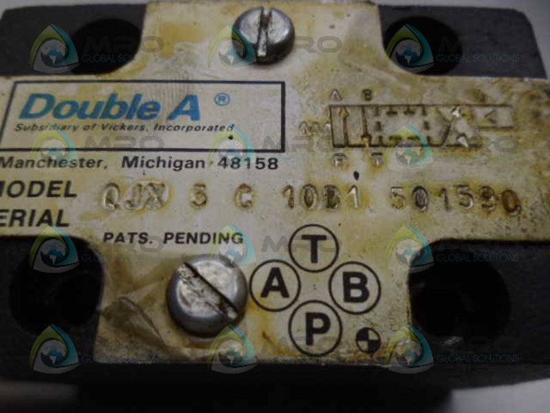 DOUBLE A QJX-3-C-10B1 VALVE UNMP