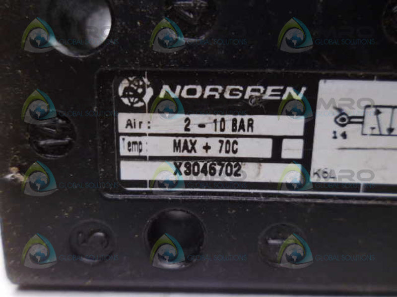 NORGREN X3046702 ROLLER LEVER PILOT VALVE UNMP