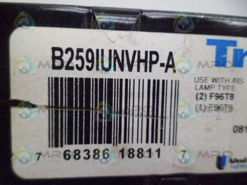 TRIAD B259IUNVHP-A ELECTRONIC BALLAST UNMP