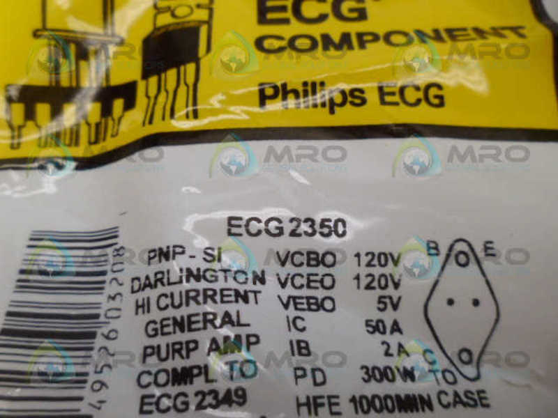 ECG ECG2350 TRANSISTOR NSMP