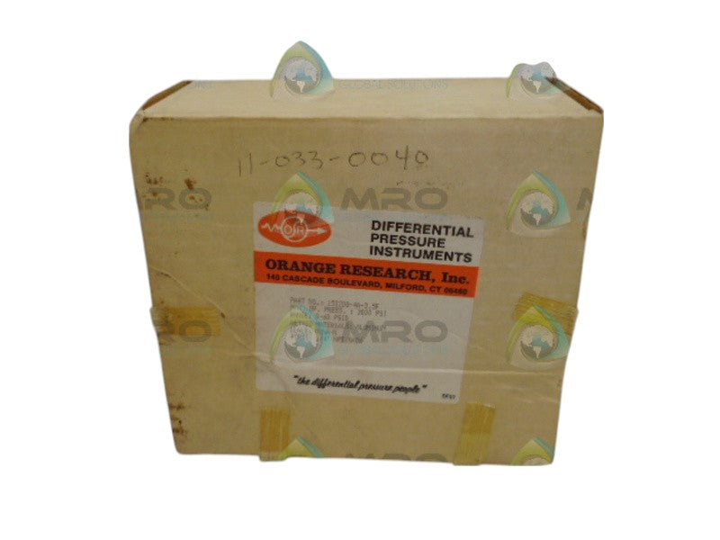 ORANGE RESEARCH 1502DG-4A-3.5F GAUGE 3000PSI NSMP