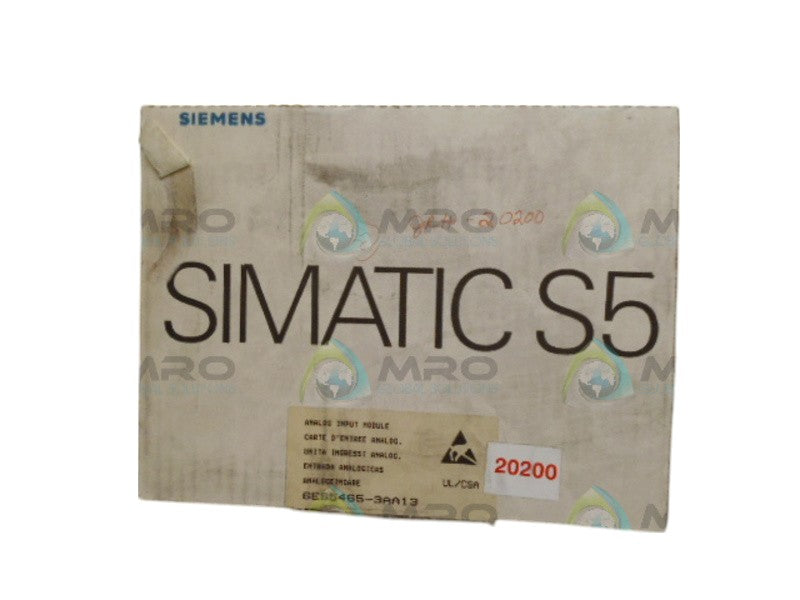 SIEMENS 6ES5465-3AA13 INPUT MODULE NSMP