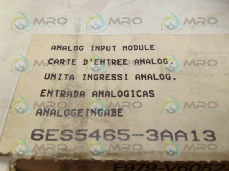 SIEMENS 6ES5465-3AA13 INPUT MODULE NSMP