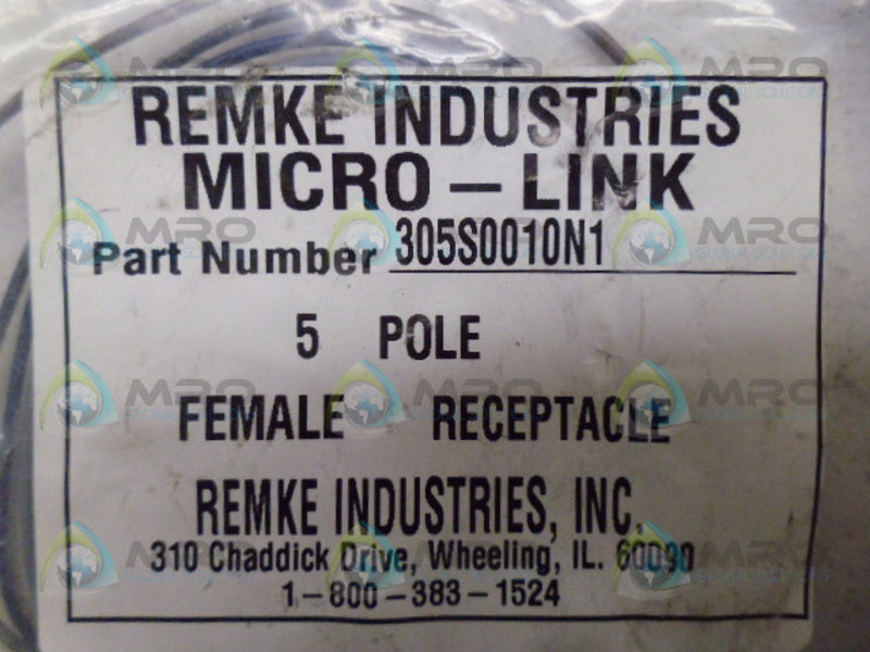 REMKE 305S0010N1 RECEPTACLE NSMP