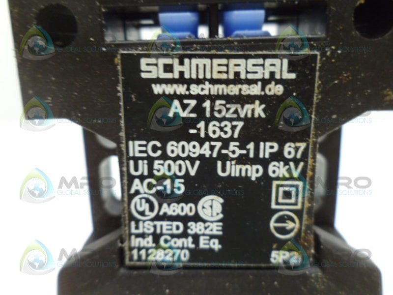 SCHMERSAL AZ15ZVRK-1637 NSNP