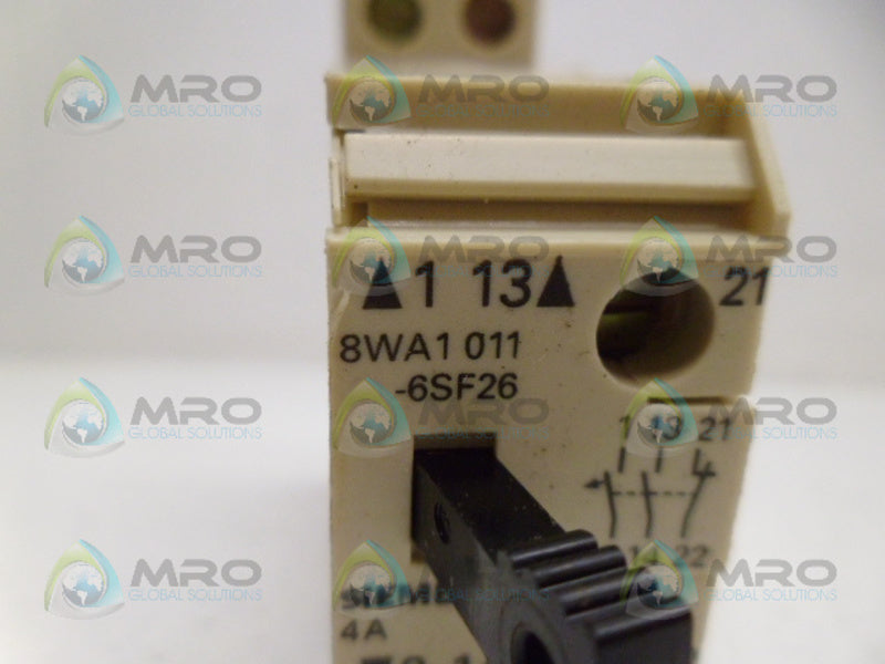 SIEMENS 8WA1011-6SF26 TERMINAL BLOCK NSNP