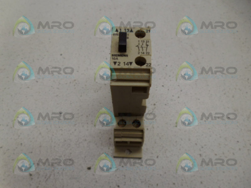 SIEMENS 8WA1011-6SF28 TERMINAL BLOCK NSNP