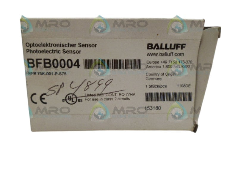 BALLUFF BFB0004 PHOTOELECTRIC SENSOR NSMP