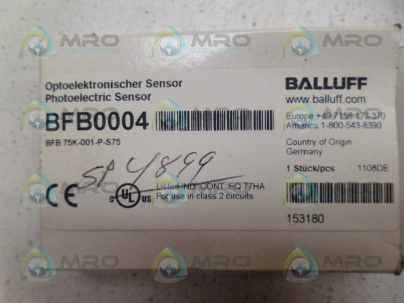 BALLUFF BFB0004 PHOTOELECTRIC SENSOR NSMP