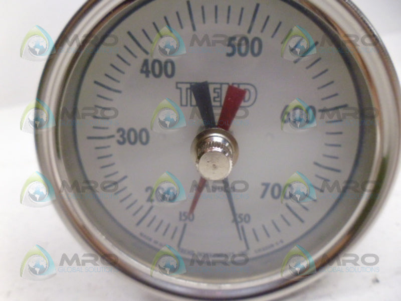 TREND INSTRUMENTS 30 BIMETAL THERMOMETER 750F NSMP