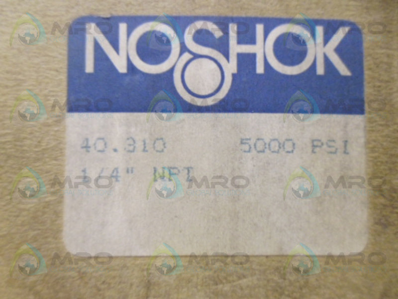 NOSHOK 40.310 PRESSURE GUAGE 5000PSI 1/4"NPT (AS PICTURED)NSMP