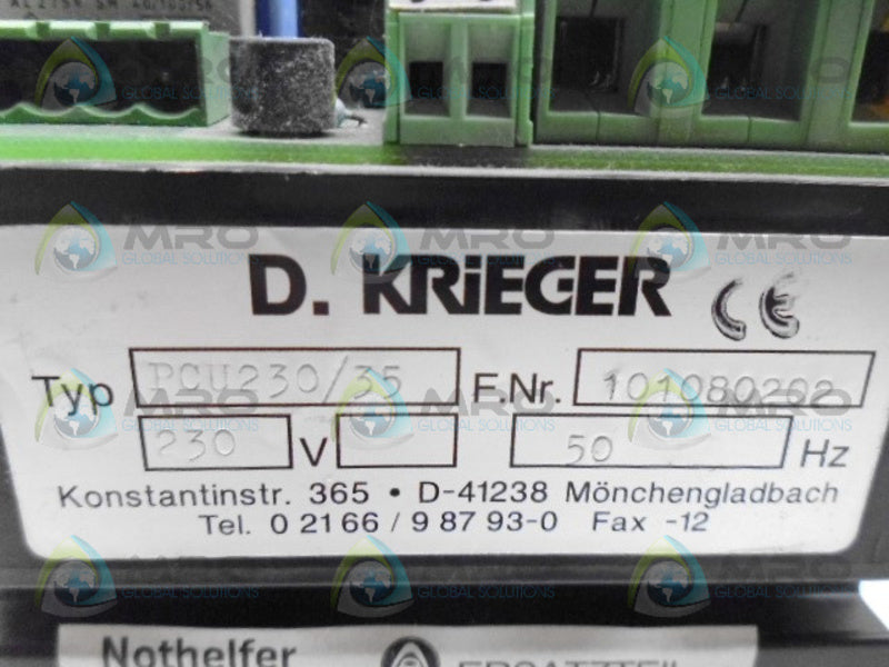 D. KRIEGER PCU230/35 NSNP