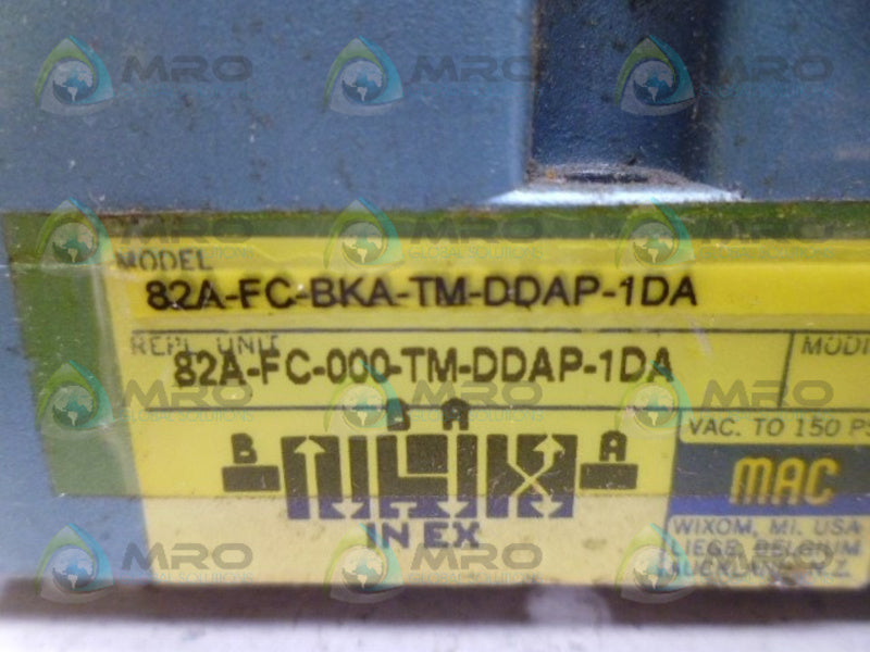 MAC 82A-FC-BKA-TM-DDAP-1DA SOLENOID VALVE UNMP