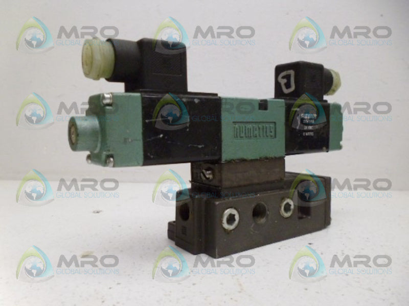 NUMATICS 081SS5004000061 SOLENOID VALVE W/ BASE UNMP