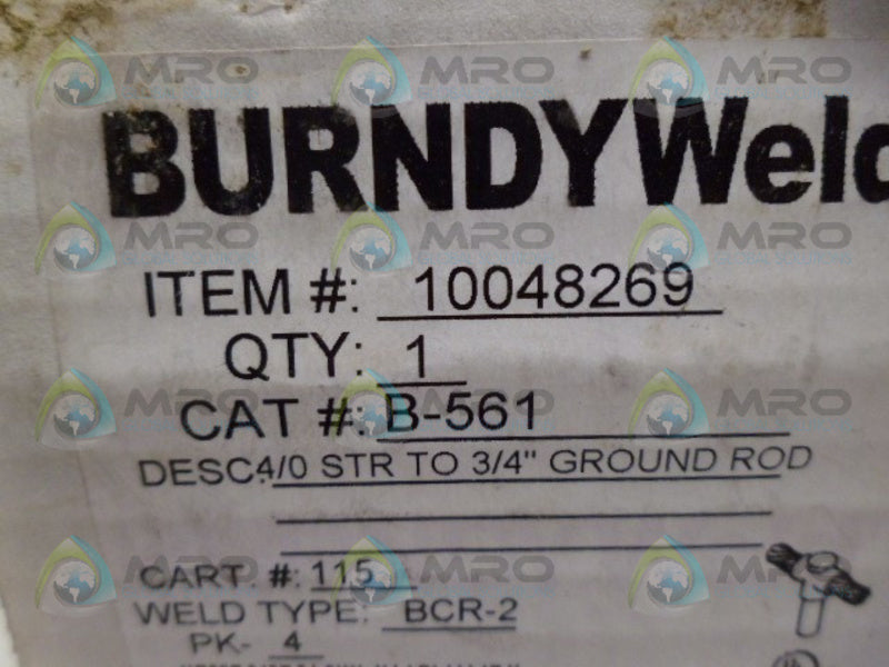 BURNDYWELD 10048269 B-561 NSMP