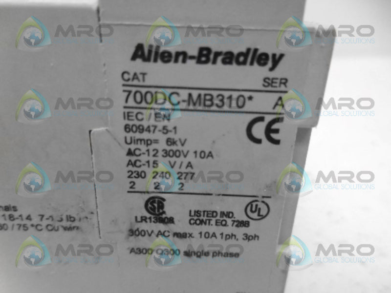 INDUSTRIAL SPARE PART 700DC-MB310 SER. A 24V UNMP
