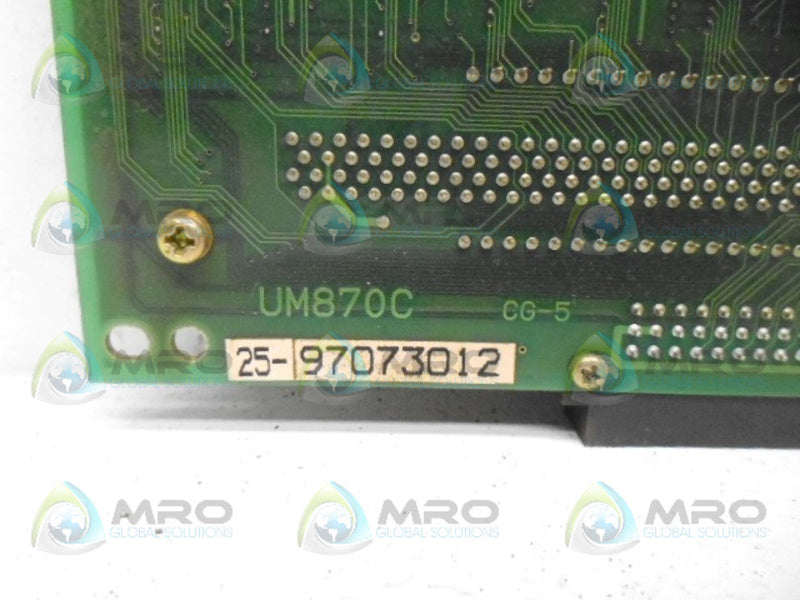 NACHI UM870C CONTROL BOARD (AS PICTURED) UNMP