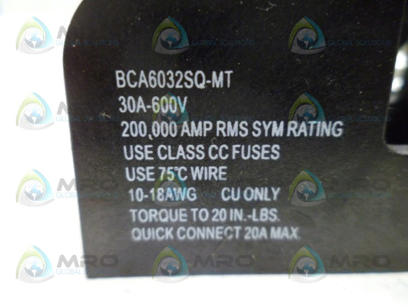 MICRON BCA6032SQ-MT FUSE HOLDER UNMP