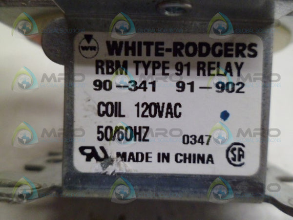 WHITE-RODGERS 90-341 91-902 RELAY UNMP