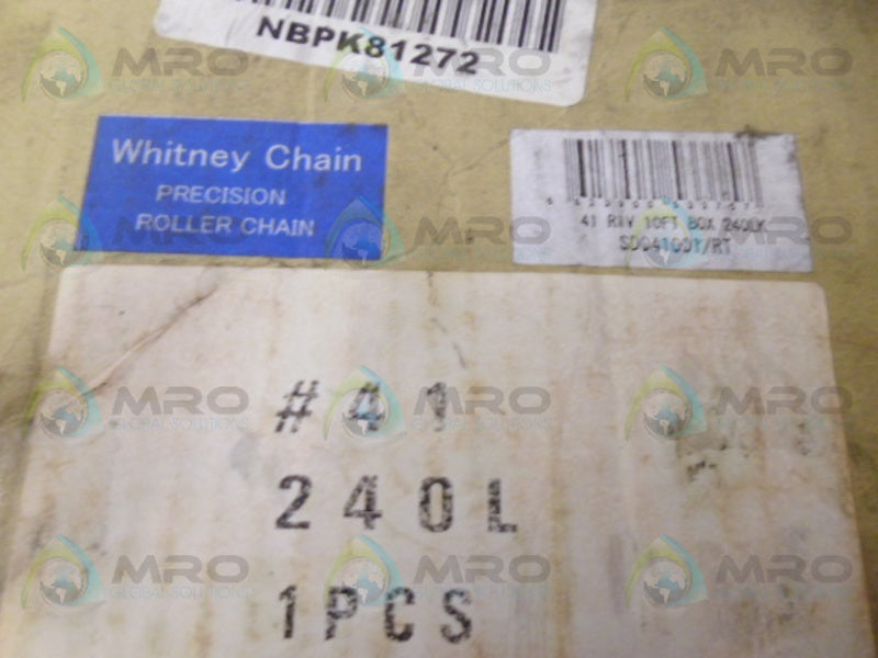 WHITNEY 41RIV ROLLER CHAIN NSMP