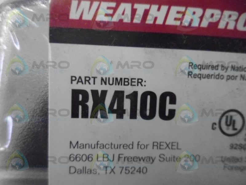 BIZLINE RX410C WEATHERPROOF LOCKABLE RECEPTACLE COVER NSMP