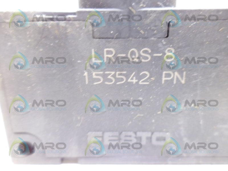FESTO LR-QS-8 PRESSURE REGULATOR UNMP