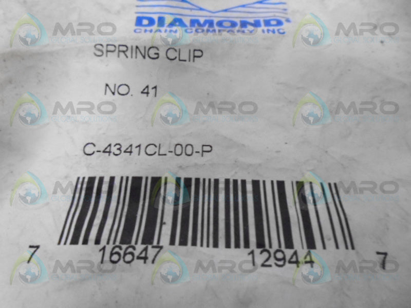 DIAMOND C-4341CL-00-P SPRING CLIP  NSMP