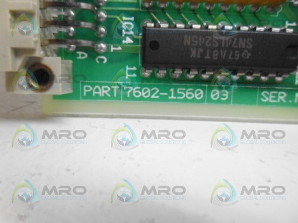 PRESSTECH 7602-1560-03 UTILITIES BOARD NSNP