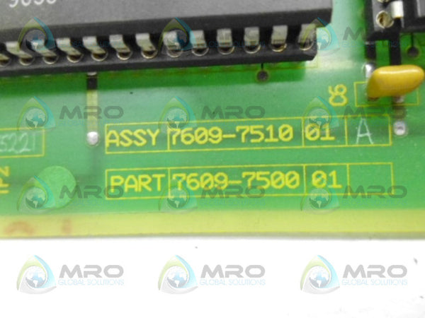 PRESSTECH 7609-7500-01 UTILITY BOARD UNMP