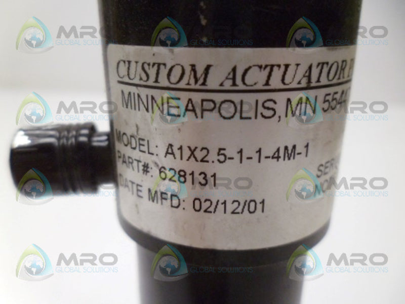 CUSTOM ACTUATOR A1X2.5-1-1-4M-1 ACTUATOR UNMP