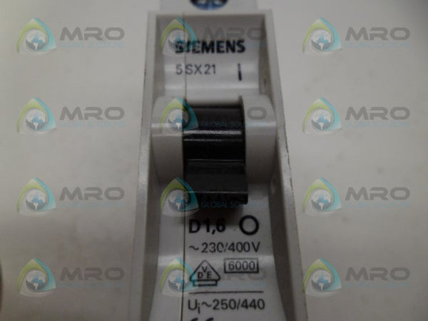 SIEMENS 5SX2106-8 CIRCUIT BREAKER 6A UNMP