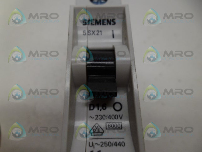 SIEMENS 5SX2106-8 CIRCUIT BREAKER 6A UNMP