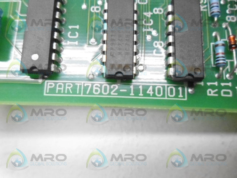 CROSSFIELD ELECTRONICS 7602-1140 MOTOR DRIVE LOGIC BOARD UNMP