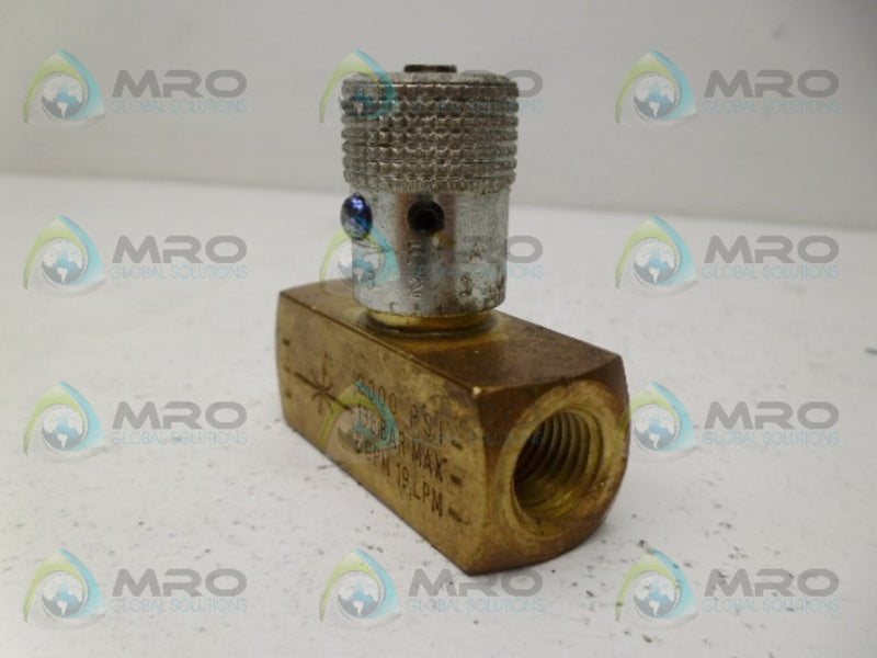 PARKER N400B-11BR FLOW CONTROL NEEDLE VALVE UNMP