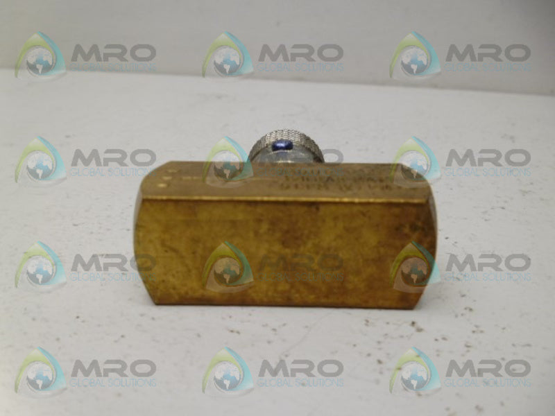 PARKER N400B-11BR FLOW CONTROL NEEDLE VALVE UNMP
