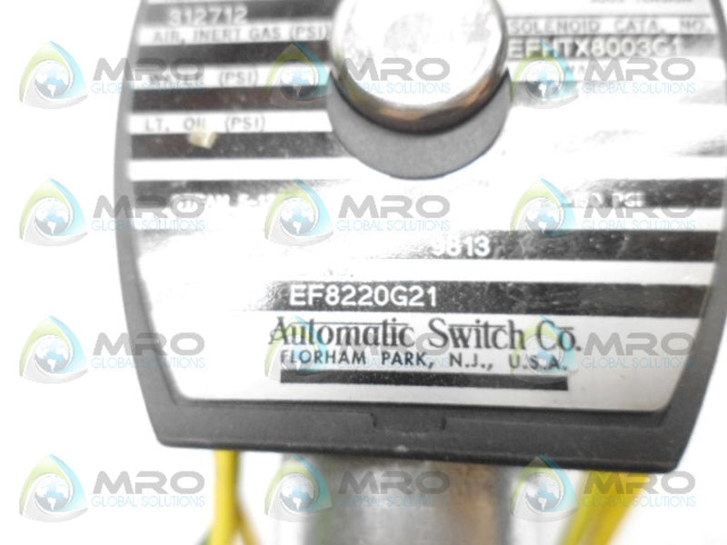 ASCO EF8220G21 VALVE UNMP