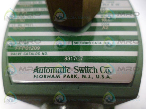 ASCO 8317G7 SOLENOID VALVE UNMP
