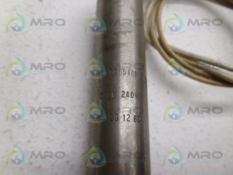 EXTRUSION DIES H69G1282 CARTRIDGE HEATER 500W 240V UNMP