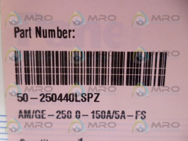 YOKOGAWA 50-250440LSPZ PANEL METER 150A NSMP