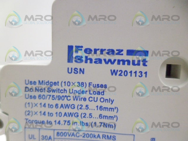 FERRAZ SHAWMUT USN W201131 FUSE HOLDER NSNP